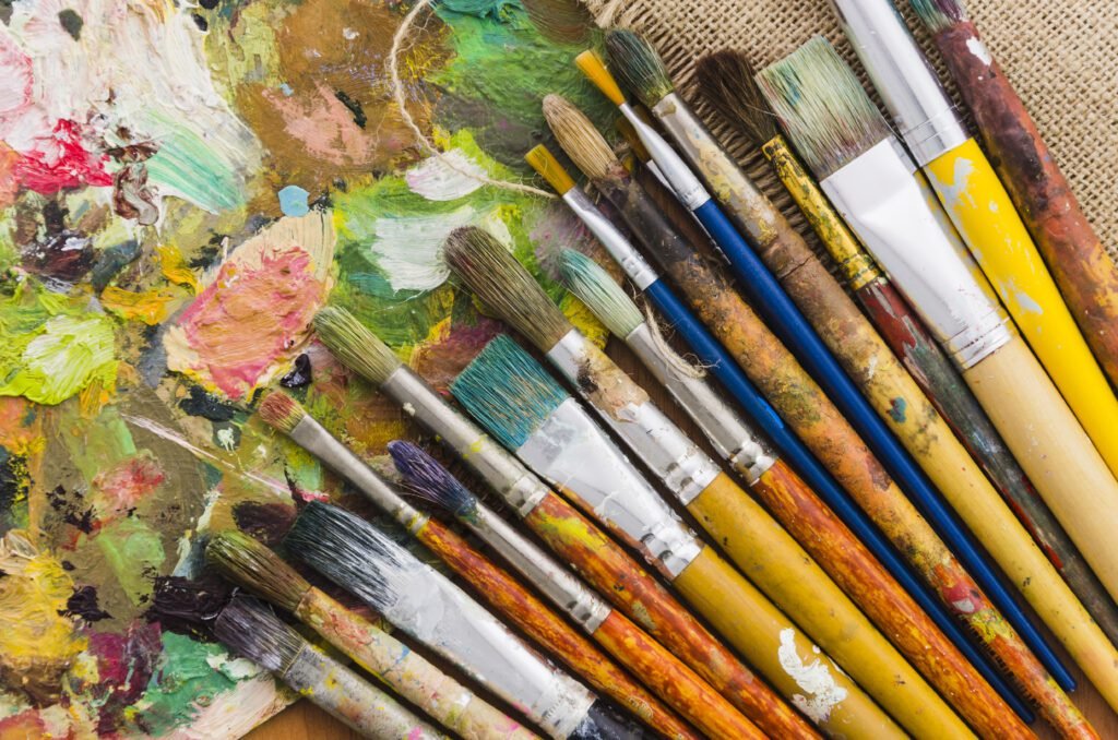 Paint brushes - After School Kids Art Club Totnes, Devon